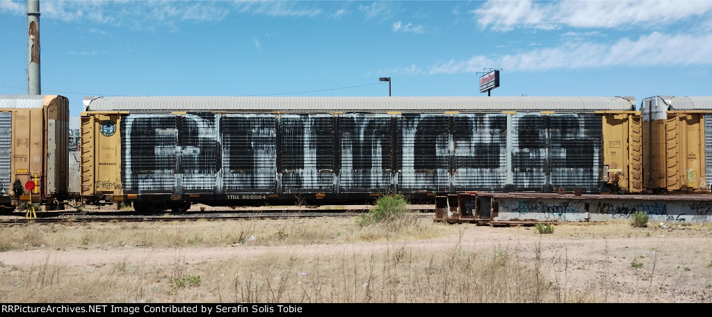 BNSF 24800 TTGX 989084 Con Grafiti 